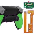 thumbnail image 1 of eXtremeRate Green Rubberized Grip Paddles Kit Upgrade Board & Back Shell Buttons for PS5 Controller BDM-030/040, 1 of 7