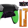 thumbnail image 1 of eXtremeRate Green Rubberized Grip Programable RISE4 Remap Kit for PS5 Controller BDM-030 040, Upgrade Board & Redesigned Black Back Shell & 4 Back Buttons for PS5 Controller, 1 of 8