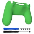 thumbnail image 1 of eXtremeRate Green Soft Touch Game Improvement Replacement Parts Back Housing Cover, Custom Bottom Shell Compatible with ps4 Controller JDM-040, JDM-050 and JDM-055, 1 of 5