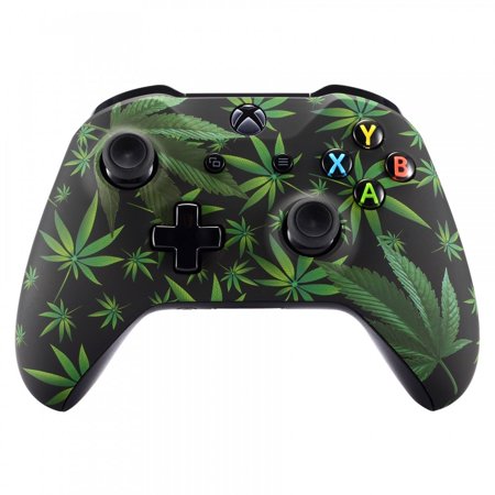 eXtremeRate Faceplate Shell for Xbox One X & Xbox One S, Green Weeds