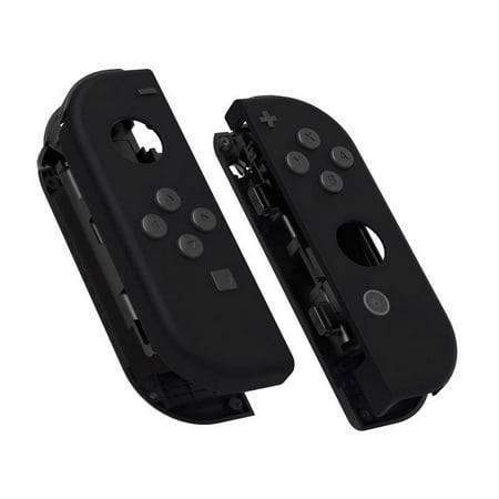 eXtremeRate Grip Black Replacement Housing Shell w/Full Set Buttons for Nintendo Switch/OLED Joycon