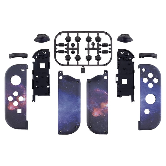 eXtremeRate Grip Nebula Galaxy Housing Shell w/Full Set Button for Nintendo Switch/OLED Joycon