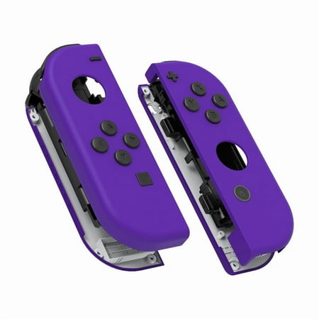 eXtremeRate Grip Purple Replacement Housing Shell w/Full Set Buttons for Nintendo Switch/OLED Joycon