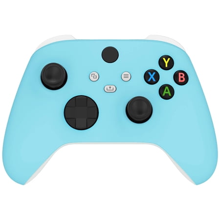 eXtremeRate Heaven Blue Back Panels Cover Faceplate Front Shell for Xbox Core Wireless Controller