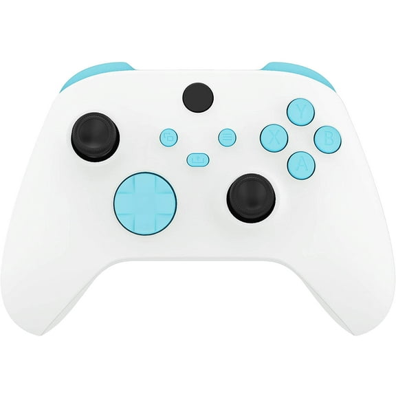 eXtremeRate Heaven Blue Replacement Button LB RB LT RT Bumpers Triggers D-pad ABXY Start Back Sync Share Keys for Xbox Core Wireless Controller
