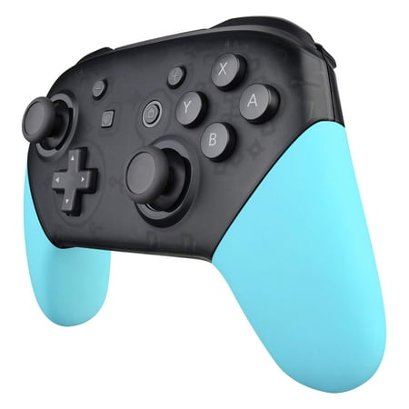 eXtremeRate Heaven Blue Replacement Handle Grips for Nintendo Switch Pro Controller, Soft Touch DIY Hand Grip Shell for Nintendo Switch Pro - Controller NOT Included