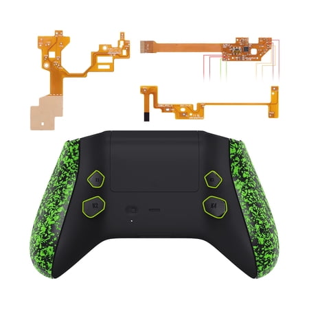 eXtremeRate Hope Programable Remap Kit, Upgrade Boards & Redesigned Back Shell & Side Rails & Back Buttons for Xbox Core Controller - Textured Green