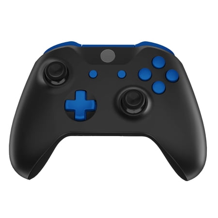 eXtremeRate LB RB LT RT Bumpers Triggers D-Pad ABXY Start Back Sync Buttons, Blue Full Set Buttons Repair Kits with Tools for Xbox One S & Xbox One X Controller (Model 1708)