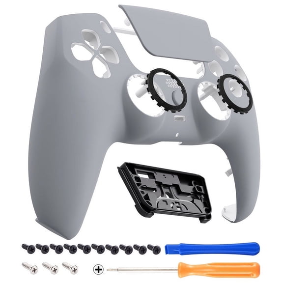 eXtremeRate LUNA Front Shell Touchpad New Hope Gray Replacement Housing for ps5 Controller BDM-010/020/030/040