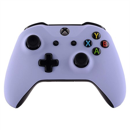 eXtremeRate Light Violet Faceplate Front Shell Grip Replacement Kit for Xbox One s/x Controller