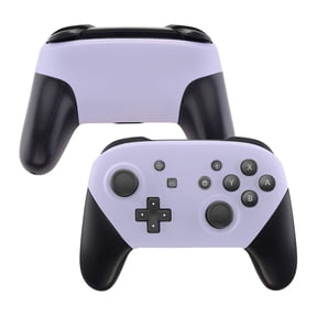 eXtremeRate Light Violet Replacement Faceplate Backplate Housing Shell Case for Nintendo Switch Pro