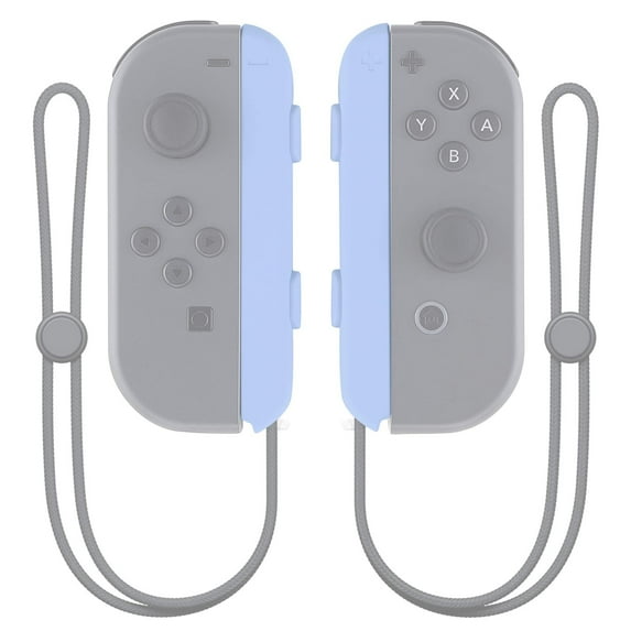 eXtremeRate Light Violet Replacement Shell Joycon Wrist Strap Buttons for Nintendo Switch- 2 Pack