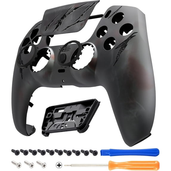 eXtremeRate Luna Faceplate for PS5 Controller - Blood Mist Custom Touchpad Cover & Replacement Shell