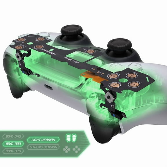 eXtremeRate Micro Switch - Light Version Tactile Clicky Hair Trigger Kit for PS5 Controller BDM-030 Shoulder Buttons, Ergonomic Micro Switch L2R2 Tactile L1R1 Buttons Mouse Click for PS5 Controller