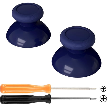 eXtremeRate Midnight Blue Replacement 3D Joystick Thumbsticks, Analog Thumb Sticks with Cross Screwdriver for Nintendo Switch Pro Controller