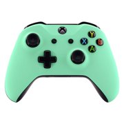 eXtremeRate Mint Green Faceplate Front Shell Grip Replacement Kit for Xbox One s/x Controller