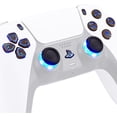 thumbnail image 1 of eXtremeRate Multi-Colors Luminated Dpad Thumbstick Share Home Face Buttons for PS5 Controller, Wood Grain Classical Symbols Buttons DTF V3 LED Kit for PS5 Controller - Controller NOT Included, 1 of 9