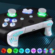 eXtremeRate Multi-Colors Luminated Dpad Thumbsticks Start Back ABXY Action Buttons, White Classical Symbols Buttons DTFS (DTF 2.0) LED Kit for Xbox One S/X Controller - Controller NOT Included