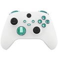 thumbnail image 1 of eXtremeRate No Letter Imprint Custom Full Set Buttons, Chameleon Green Purple Bumpers Triggers Dpad ABXY Buttons for Xbox Core Wireless Controller, 1 of 7
