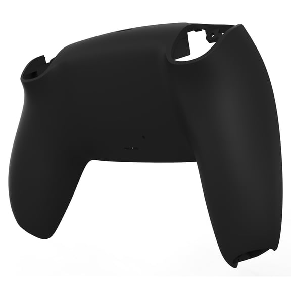 eXtremeRate Non-Slip Custom Back Plate Bottom Shell Compatible with p s 5 Controller, 3D Splashing Cover Game Improvement Replacement Back Shell - Black