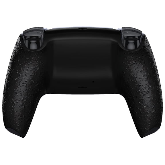eXtremeRate Non-Slip Custom Back Plate Bottom Shell Compatible with p s 5 Controller, 3D Splashing Cover Game Improvement Replacement Back Shell - Textured Black