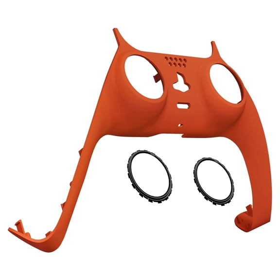 eXtremeRate Orange Trim Shell Replacement Clip Shell w/Accent Rings for ps5 Controller BDM-010/020/030/040