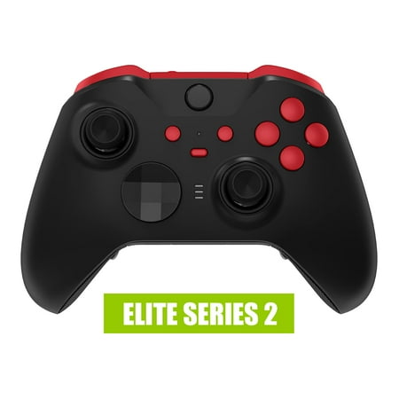 eXtremeRate Passion Red Replacement Buttons for Xbox One Elite Series 2(Model 1797), LB RB LT RT Bumpers Triggers ABXY Start Back Sync Profile Switch Keys for Xbox One Elite Series 2 Core