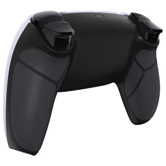 eXtremeRate Performance Rubberized Grip Back Plate Custom Bottom Shell Compatible with p s 5 Controller, Replacement Back Shell Cover - Rubberized Black