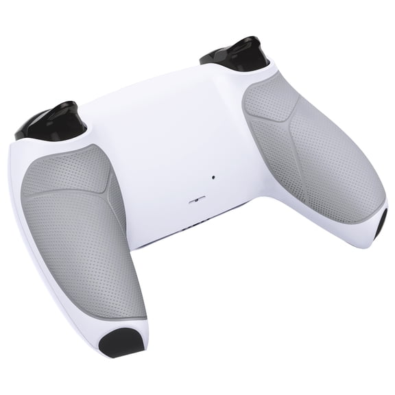 eXtremeRate Performance Rubberized Grip Back Plate Custom Bottom Shell Compatible with p s 5 Controller, Replacement Back Shell Cover - Rubberized White