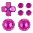 thumbnail image 1 of eXtremeRate Pink Aluminum Analog Thumbsticks & Bullet Buttons & D-pad Replacements Kits Metal Buttons for ps4 Slim Pro Controller, 1 of 5