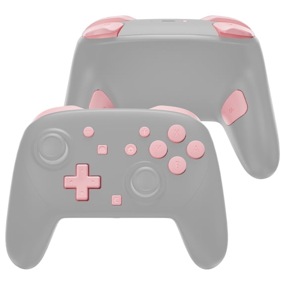 eXtremeRate Puffy Pink Full Button Set for Nintendo Switch 2 Pro Controller – ABXY, D-Pad & Triggers