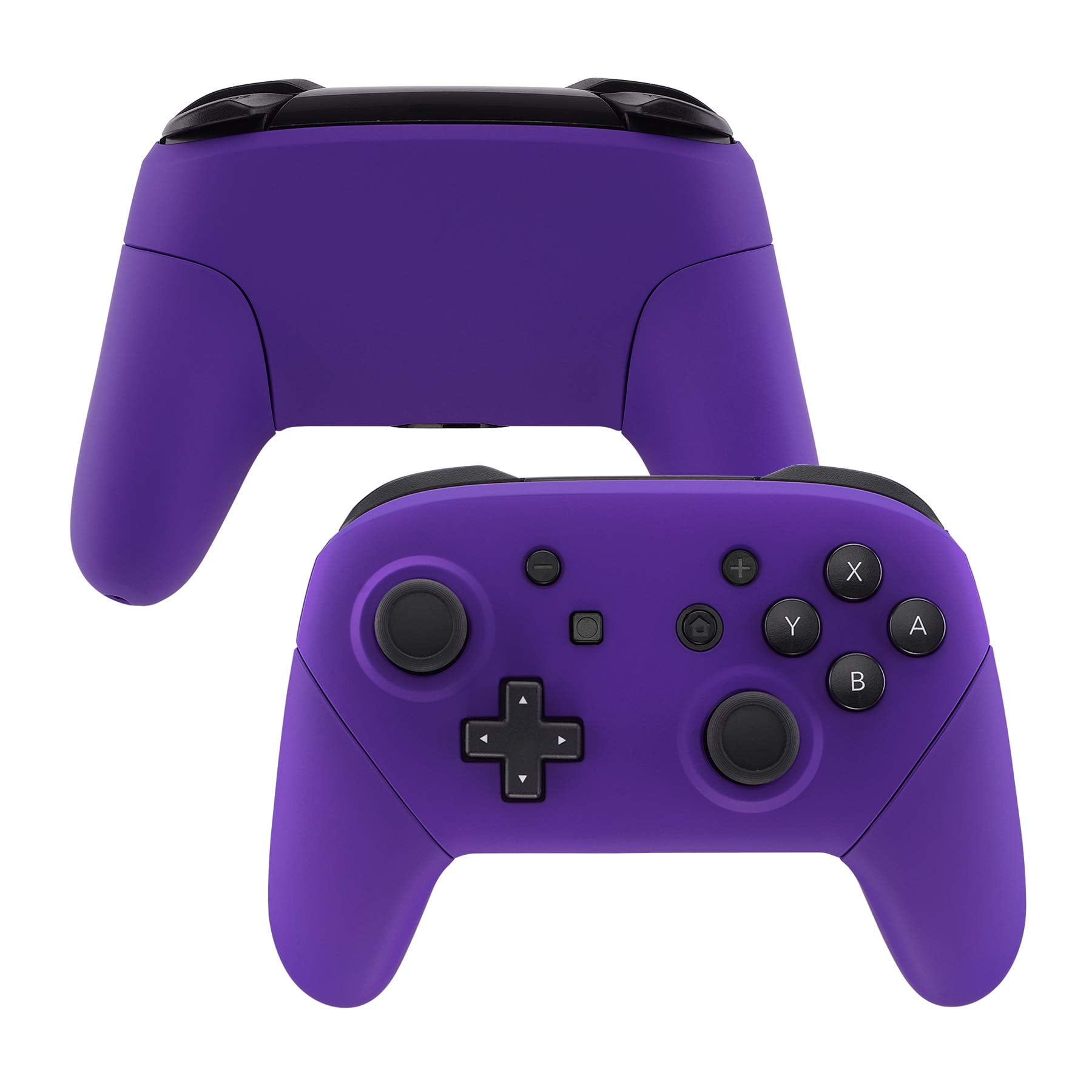 eXtremeRate Purple Faceplate Backplate Handles for Nintendo Switch Pro
