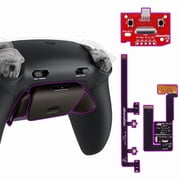 eXtremeRate RISE Plus MAX RMB Back Paddles Kit with Clicky Trigger Stops & Rubberized Grip for PS5 Controller BDM-030 040 050, Remappable Real Metal Back Buttons Kit for PS5 Controller   Black