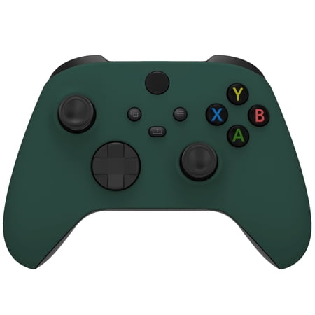 eXtremeRate Racing Green Replacement Shell Grip Custom Cover Case Faceplate for Xbox Core Controller
