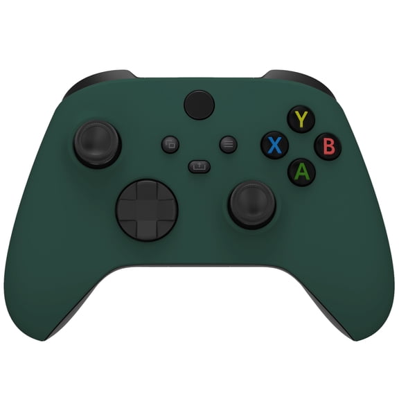 eXtremeRate Racing Green Replacement Shell Grip Custom Cover Case Faceplate for Xbox Core Controller