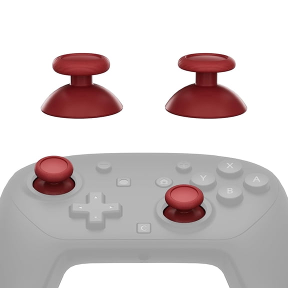 eXtremeRate Replacement 3D Joystick for Nintendo Switch 2 Pro Controller, Left Right Analog Stick Thumbsticks with Screwdriver Tools, Multi-Colors Options - Carmine Red