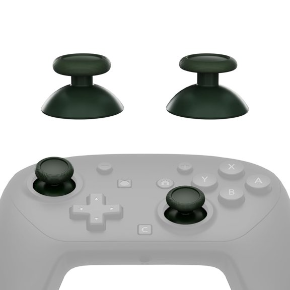 eXtremeRate Replacement 3D Joystick for Nintendo Switch 2 Pro Controller, Left Right Analog Stick Thumbsticks with Screwdriver Tools, Multi-Colors Options - Deep Pine Green