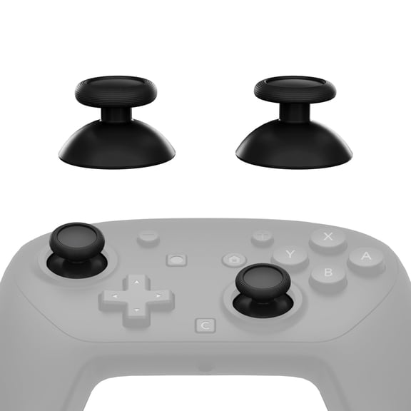 eXtremeRate Replacement 3D Joystick for Nintendo Switch 2 Pro Controller, Left Right Analog Stick Thumbsticks with Screwdriver Tools, Multi-Colors Options - Black