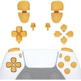 thumbnail image 1 of eXtremeRate Replacement D-pad R1 L1 R2 L2 Triggers Share Options Face Buttons, Caution Yellow Full Set Buttons for ps5 Controller BDM-030/040, 1 of 3