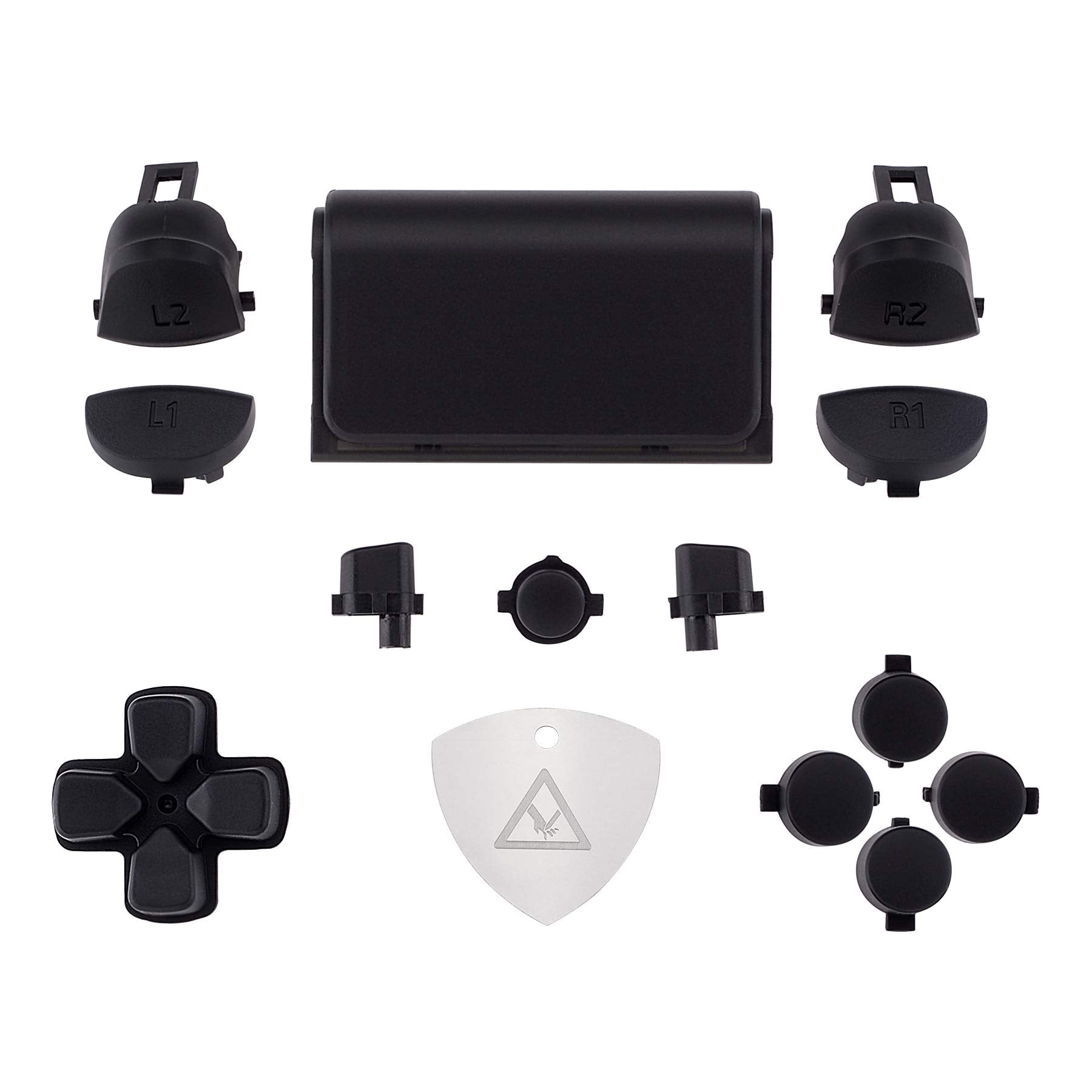 Buttons Full D-pad Orange Repair Kits Slim for CUH-ZCT2 eXtremeRate Replacement Controller, for Controller R1 Options L1 L2 Buttons ps4 ps4 Share Touchpad Set Action R2 Home Pro Triggers