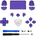 thumbnail image 1 of eXtremeRate Replacement D-pad R1 L1 R2 L2 Triggers Touchpad Action Home Share Options Buttons for ps4 Controller, Purple Full Set Buttons Repair Kits for ps4 Slim Pro CUH-ZCT2 Controller, 1 of 5