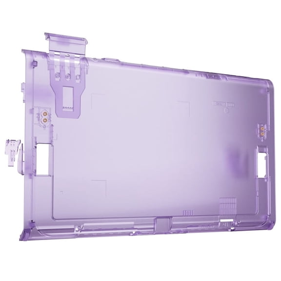 eXtremeRate Replacement DIY Rear Back Plate for Nintendo Switch 2 Handheld Console, Custom Housing Cover Shell Case for Switch 2 - Clear Atomic Purple