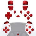 thumbnail image 1 of eXtremeRate Replacement Full Set Buttons Compatible with ps5 Edge Controller, Chrome Red D-pad Share Options Home Face Buttons R1 L1 R2 L2 Triggers Compatible with ps5 Edge Controller, 1 of 9
