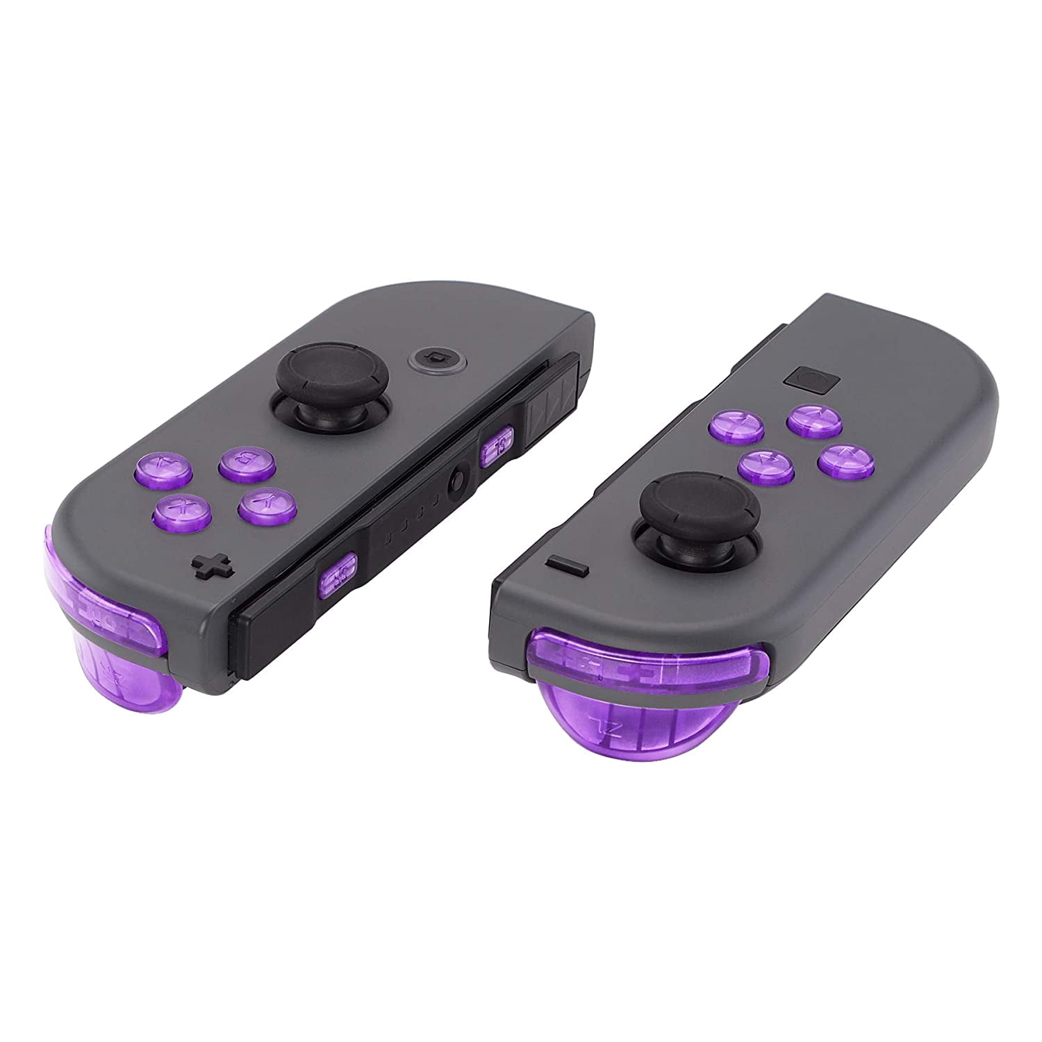 : extremerate replacement full set buttons for joycon,... eXtremeRate Replacement Full Set Buttons for JoyCon, Clear Atomic ...