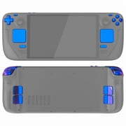 eXtremeRate Replacement Full Set Buttons for Steam Deck OLED Handheld Console, Chameleon Purple Blue DIY Custom ABXY D-pad Trackpad Bumpers Triggers Buttons with Tools for Steam Deck OLED Console