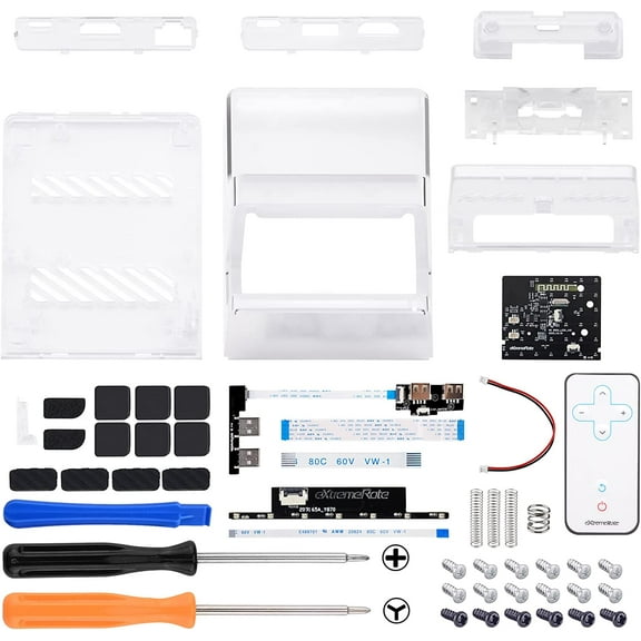 eXtremeRate Replacement Shell Case 7 Color 50 Effects RGB LED Kit for Nintendo Switch /OLED Dock