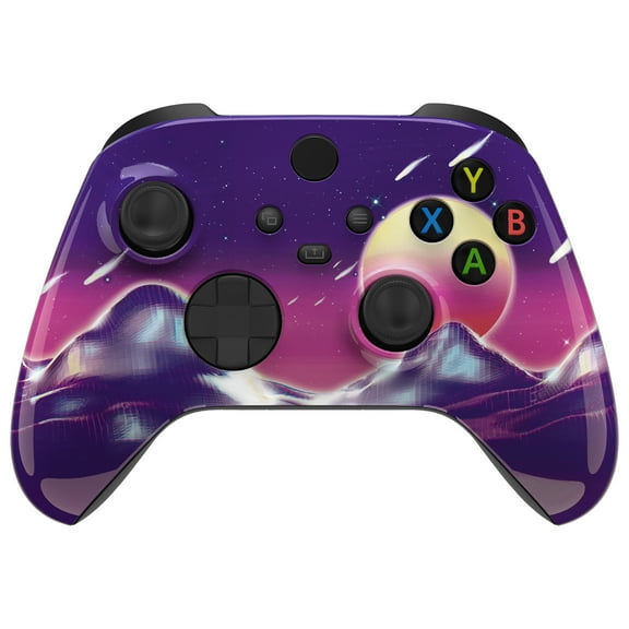 eXtremeRate Replacement The Cyber Moon Dominator Front Housing Cover for Xbox Core Controller