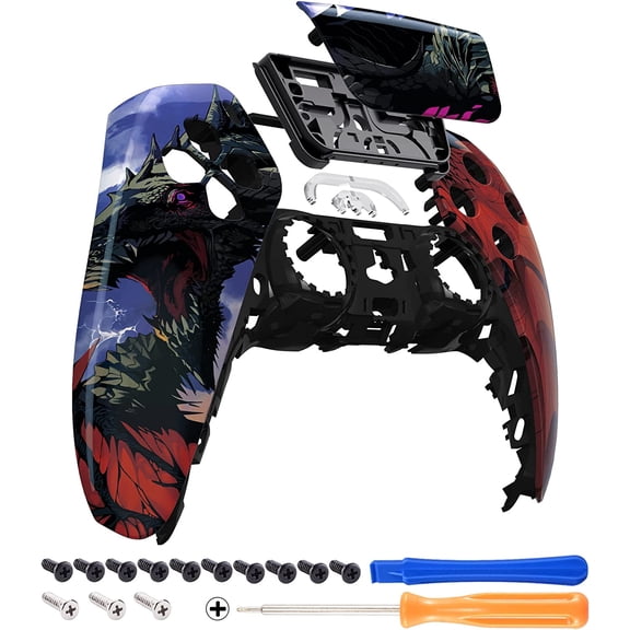eXtremeRate Roaring Dragon Replacement Touchpad Front Housing Shell Controller BDM-010/020/030/040