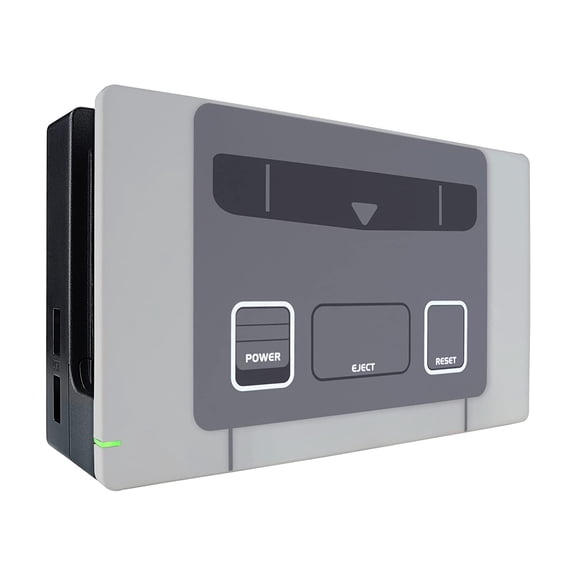 eXtremeRate SFC SNES Classic EU Style Faceplate Replacement Housing Shell for Nintendo Switch Dock