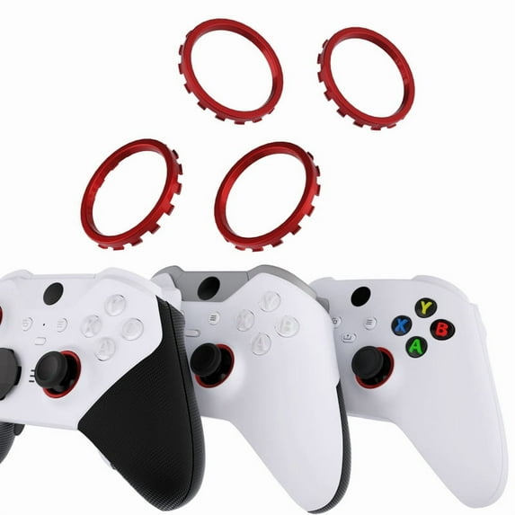 eXtremeRate Scarlet Red Accent Rings eXtremeRate ASR Version Shell for Xbox Series X/S Controller